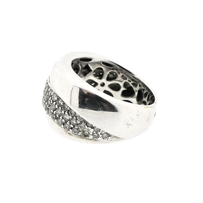 Image 7 of White gold ring with diamonds; 0.67 ct.