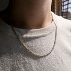 Image 4 of Two-tone gold fantasy link chain | 50.5 cm