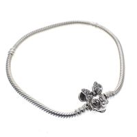 Disney Pandora Moments Pavé Minnie Mouse; Silver; Snake Chain | 20 cm