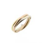 Image 2 of Tricolor gold trinity ring