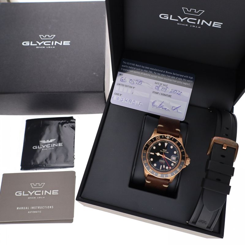 Image 16 of Glycine Combat GMT; Bronze; Automatic men's watch