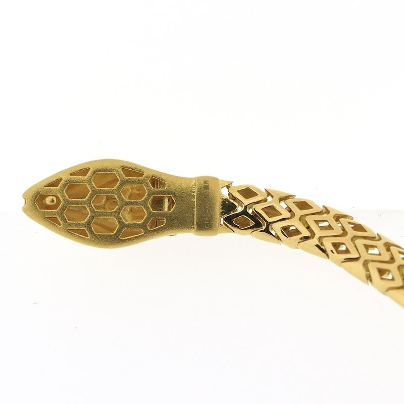 Image 15 of Gold 'Snake' bracelet; 24 carat