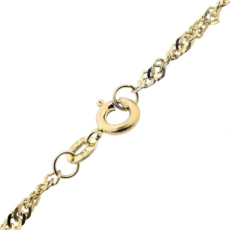 Image 5 of Gold twisted link chain