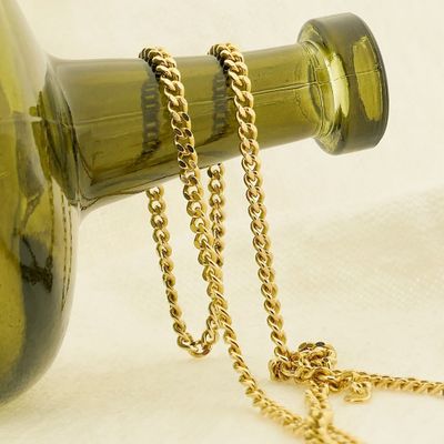 Gold gourmet link chain; 52 cm Image 2 of Gold gourmet link chain; 52 cm