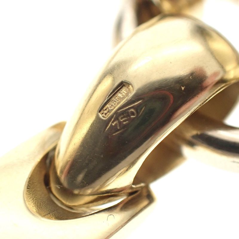 Image 8 of Pomellato bicolor solid gold necklace with fixed pendant