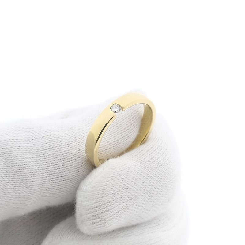 Image 7 of Gold (wedding) ring with diamond | 0.05 ct.