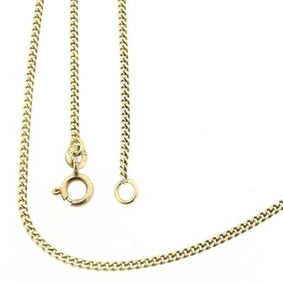 Image 1 of Gold gourmet link chain | 45.5 cm