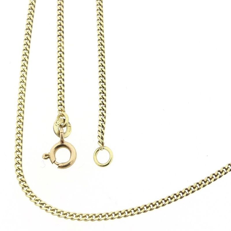 Image 1 of Gold gourmet link chain | 45.5 cm