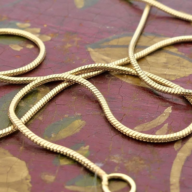 Image 7 of Gold snake link chain