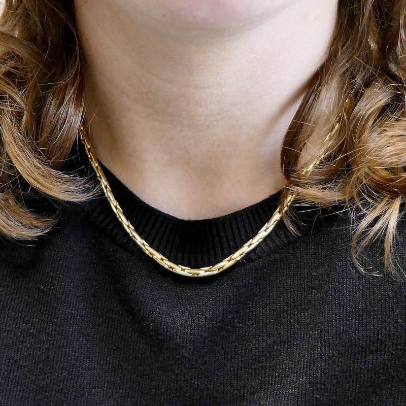 Image 8 of Golden fantasy link necklace | 45.5 cm