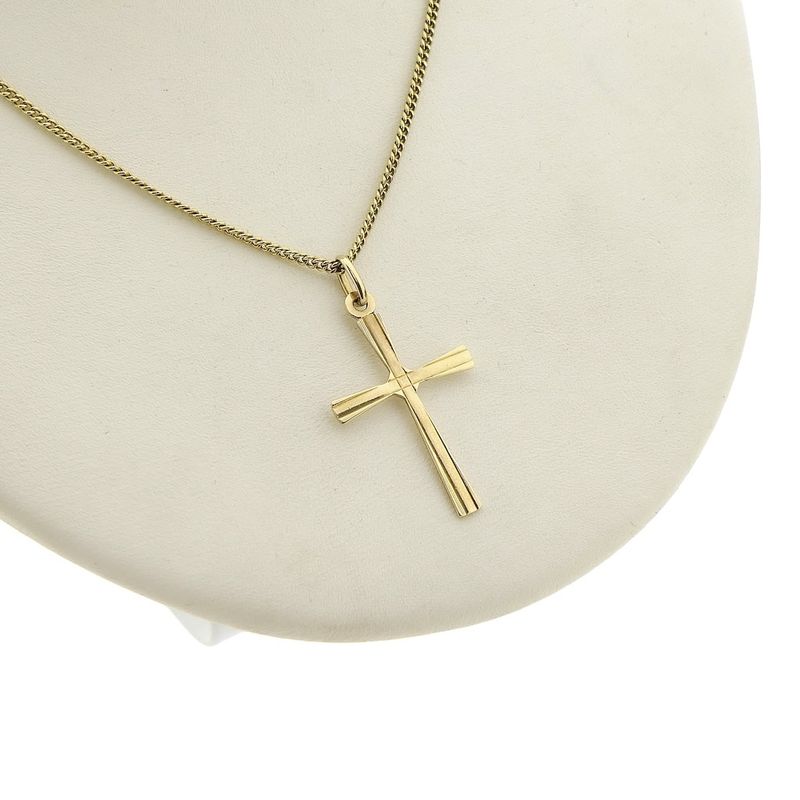 Image 8 of 8 kt. Pendant of a cross