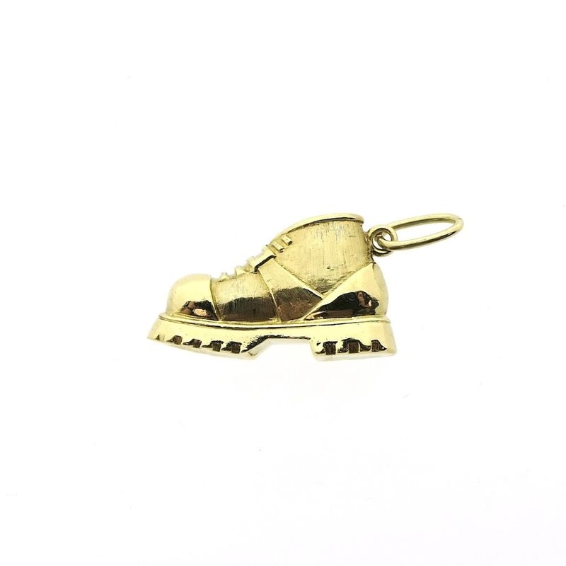 Image 3 of Gold pendant of a mountain boot