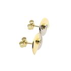 Image 8 of Bicolor gold earrings with zirconia