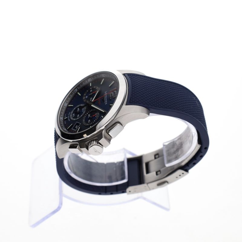 Image 9 of Longines V.H.P. Chronograph L3.717.4.96.9; Very high precision men's watch