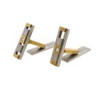 Image 5 of Cufflinks; 0.07 ct. diamond; 18k yellow gold and palladium