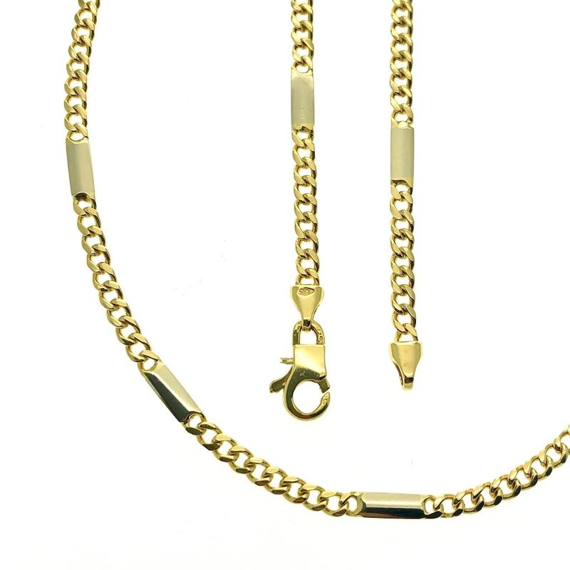 Image 1 of Gold closed Figaro link chain | 46.5 cm