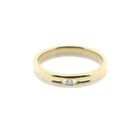 Image 3 of Two-tone gold ring with diamond; 0.03 ct.