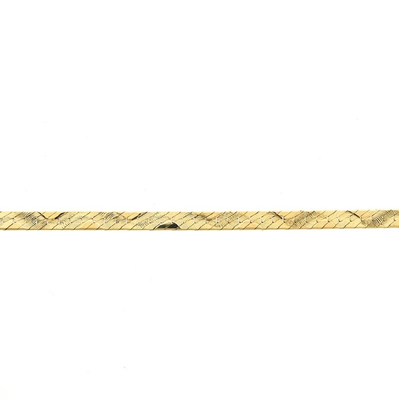 Image 3 of Gold Midas link chain with print