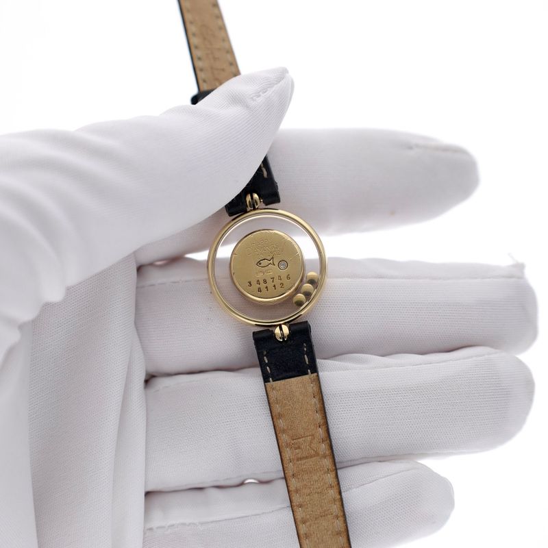 Image 7 of Chopard Happy Diamonds 4112; 18k Gold Ladies Watch