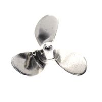 Silver pendant of a propeller