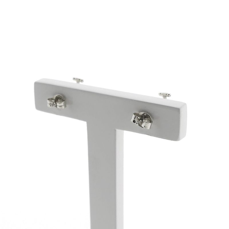 Image 3 of Silver crane stud earrings