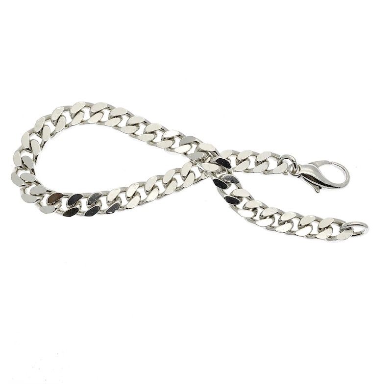 Image 4 of Silver gourmet link bracelet | 19 cm