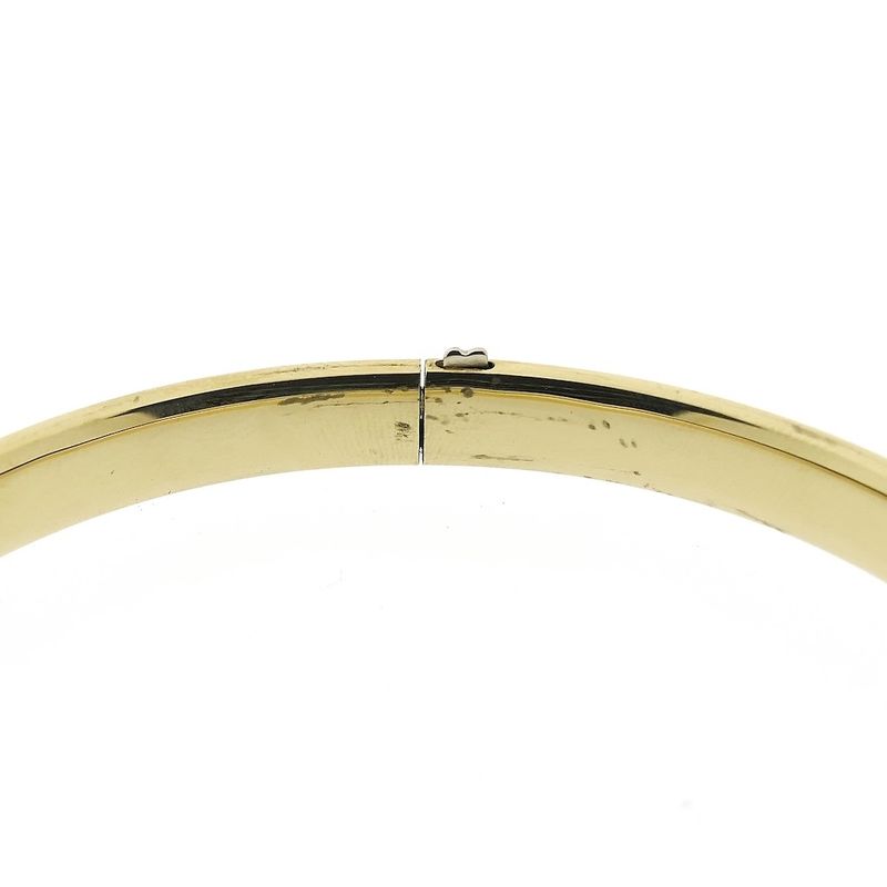 Image 3 of Vintage gold slave bracelet with engravings | Ø 64.5 mm