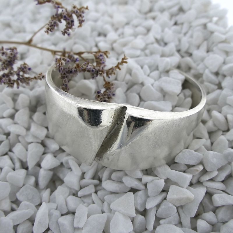 Image 2 of Silver clip bracelet Lapponia | Ø 58mm