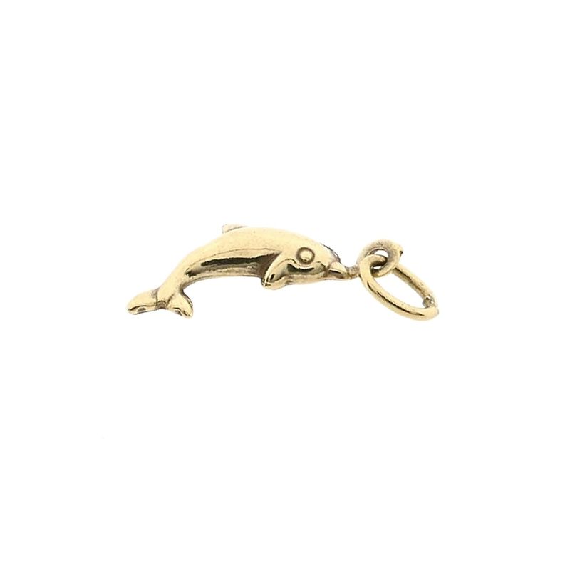 Afbeelding 7 van Gouden hanger van een dolfijn