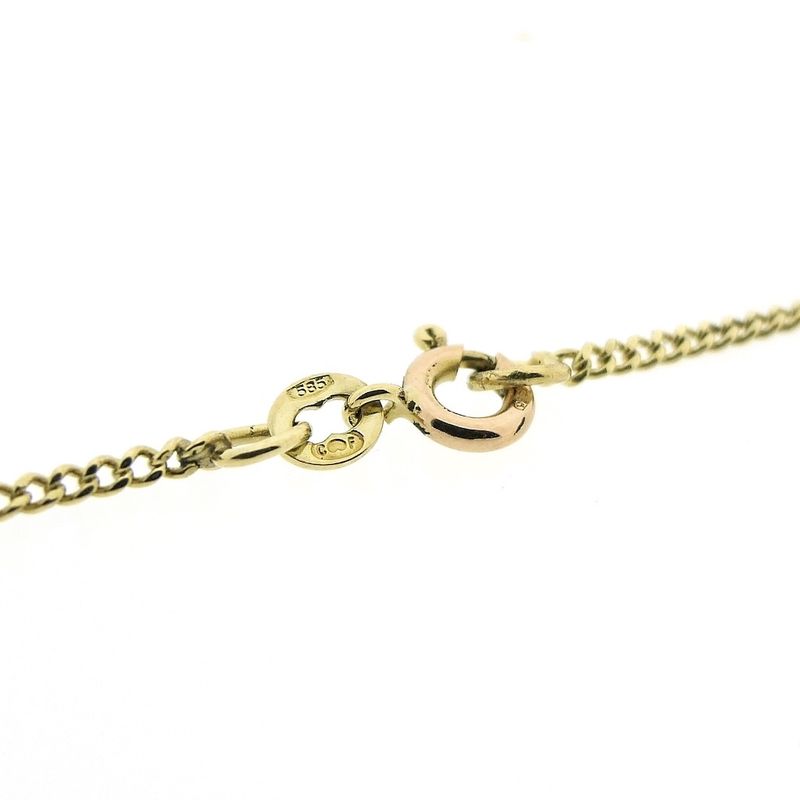Image 4 of Gold gourmet link chain; 45.5 cm