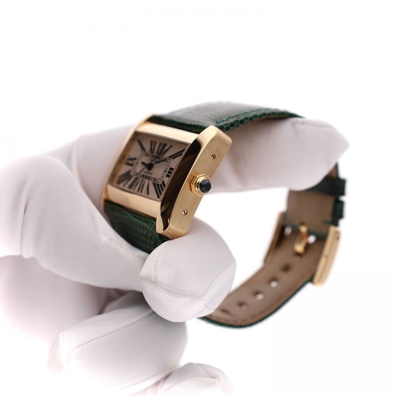 Afbeelding 12 van Cartier Tank Divan Automatic 'Large' W6300856 2603; 18ct. Gouden Horloge