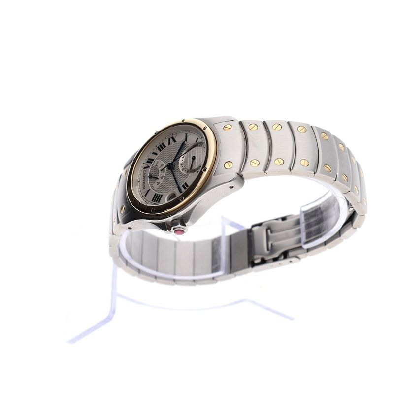 Image 19 of Cartier Santos Ronde Aviator '150 Years Limited Edition' W20038R3; Automatic watch with GMT