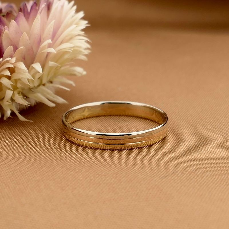 Afbeelding 2 van Tricolor gouden ring
