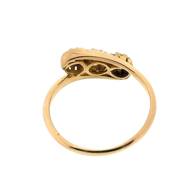 Image 3 of Gold ring with diamonds; 0.67 ct.