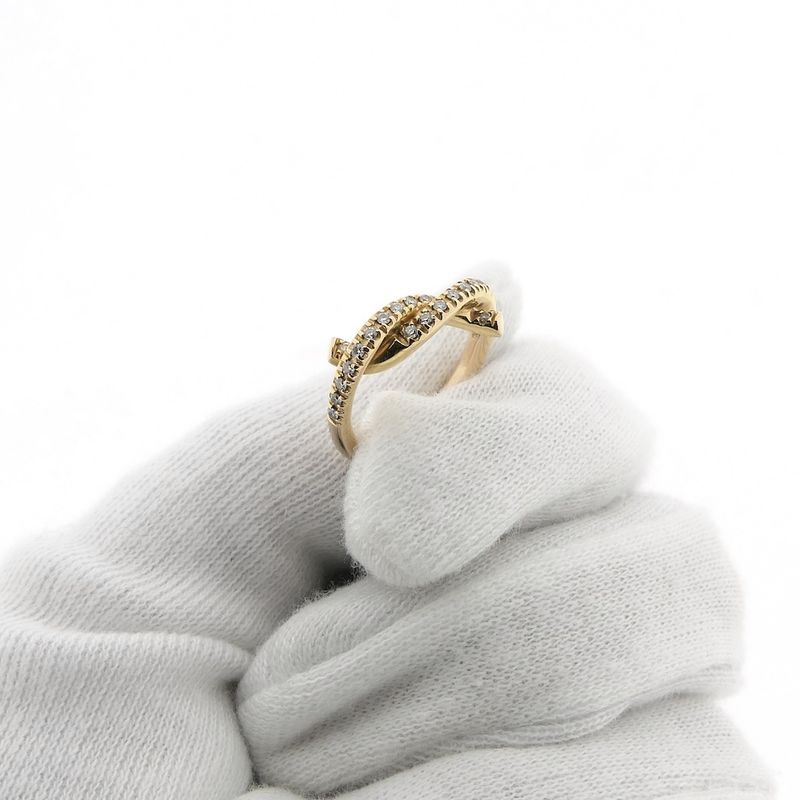 Image 8 of Bron Jewelry gold ring with diamond; 0.22 ct.