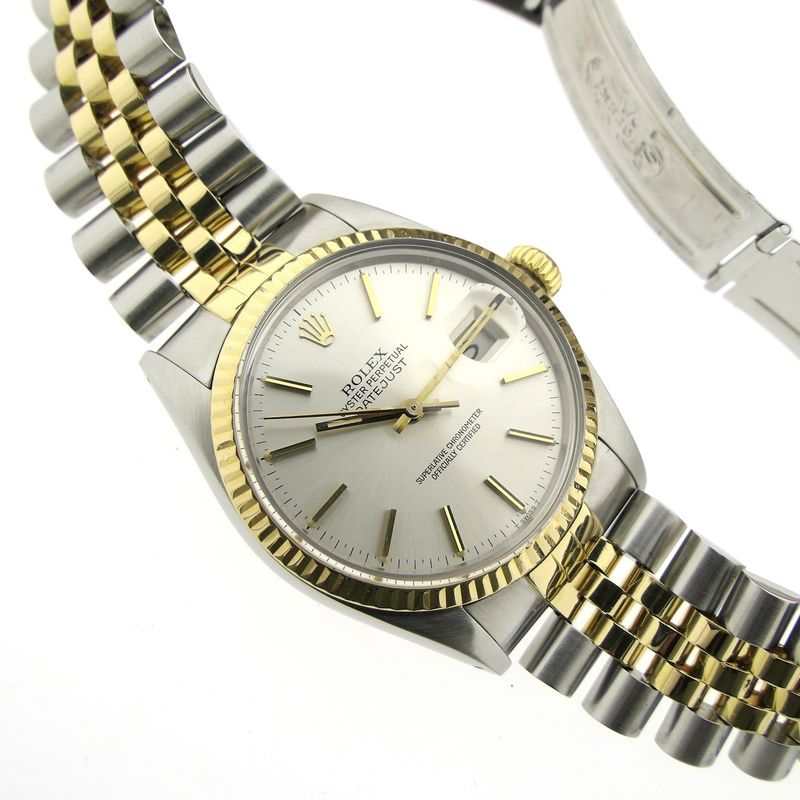 Image 13 of Rolex Datejust 16013; Vintage 18k gold/steel watch