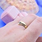 Image 7 of Gold solitaire ring with zirconia