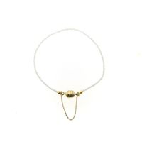 9 carat rock crystal bead bracelet | 17 cm