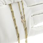 Image 9 of Gold twisted gourmet link necklace | 40.5 cm - 46 cm