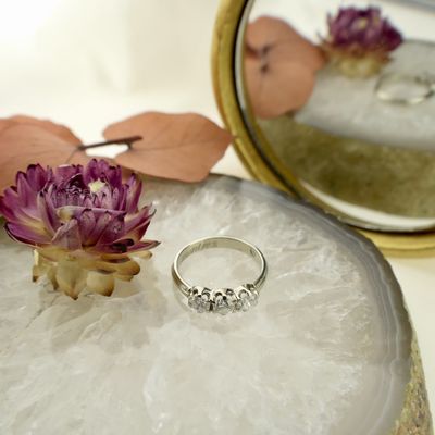 Image 2 of White gold ring with diamond | 0.60 ct.