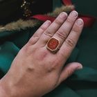 Image 4 of Vintage gold ring with carnelian | Family crests