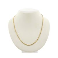 FBM gold twisted link chain