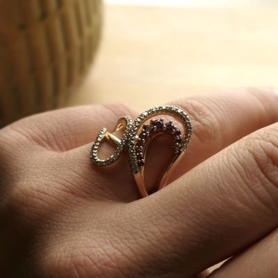 Image 2 of Rose gold ring with zirconia