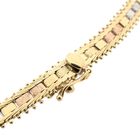 Image 5 of Tricolor Gold Panther Link Necklace