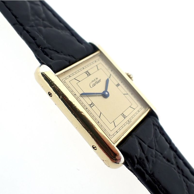 Image 4 of Cartier Tank Vermeil; Women's watch