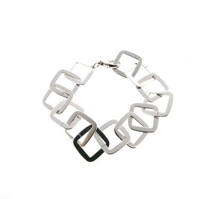 Image 1 of Silver fantasy link bracelet