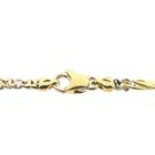 Image 3 of Two-tone gold navy link bracelet with diamonds