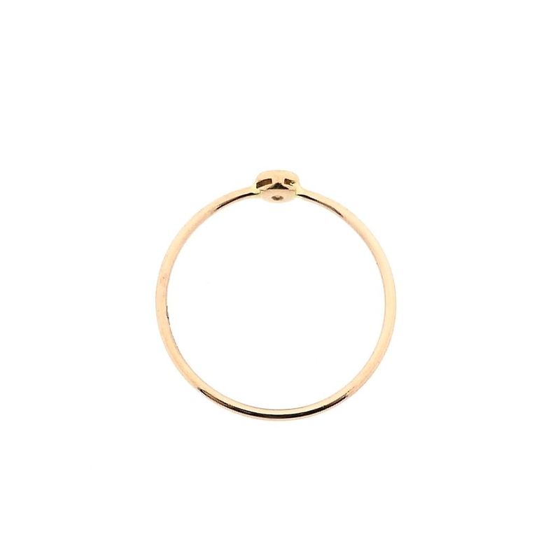 Image 5 of Rose gold solitaire ring with diamond; 0.07 ct.