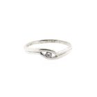 Image 3 of Silver Ring with Zirconia; Size 18
