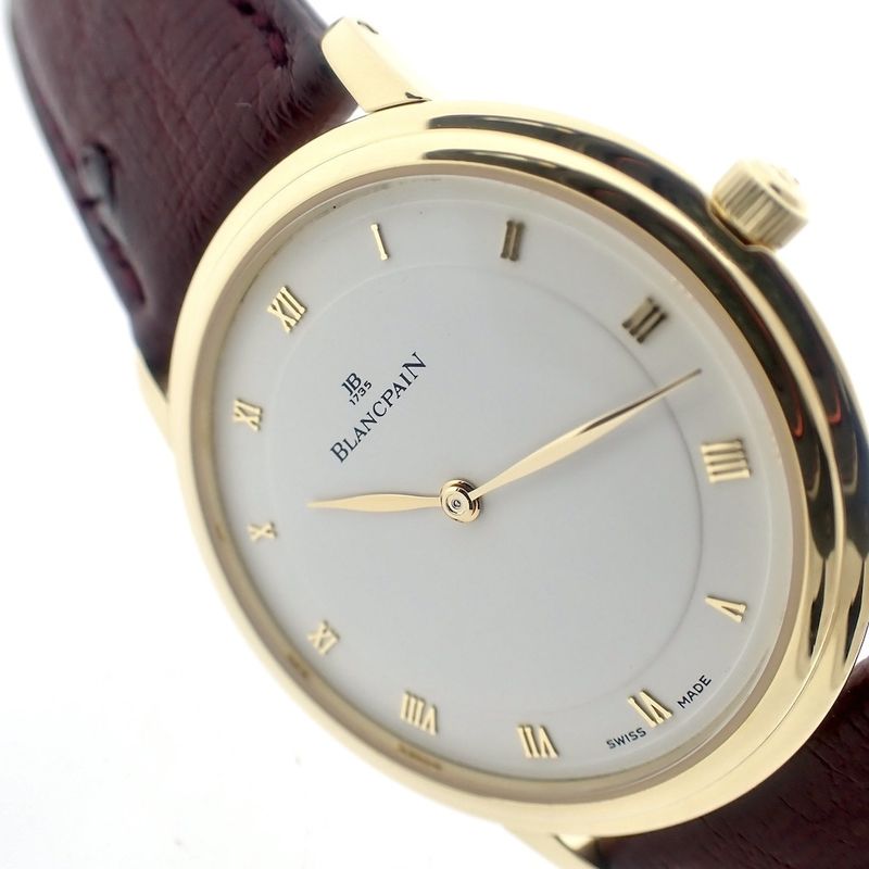 Image 19 of Blancpain Villeret 'Ultra Slim' 18k gold men's watch